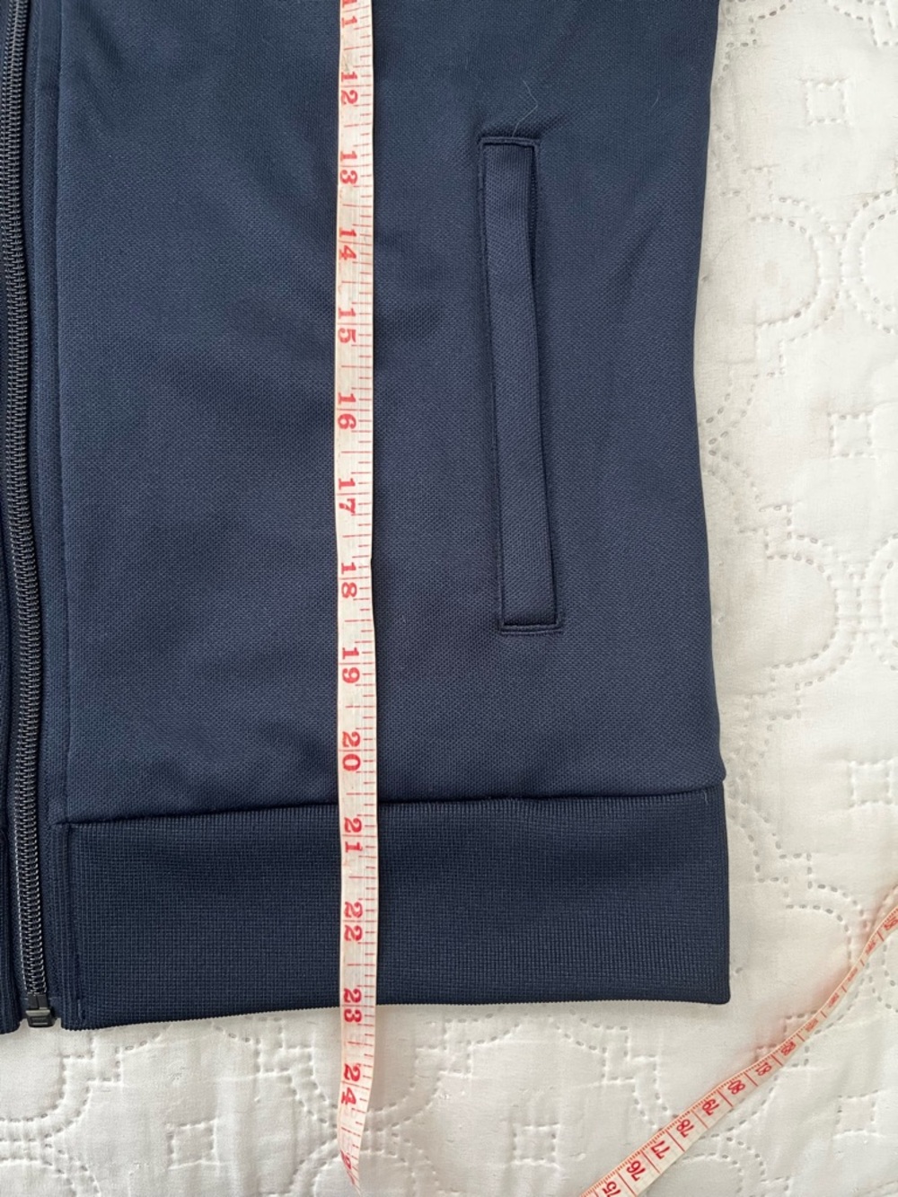 Tory Sport Navy Track Suit Set Jacket & Cropped Wide Leg Pants M - Picture 6 of 17